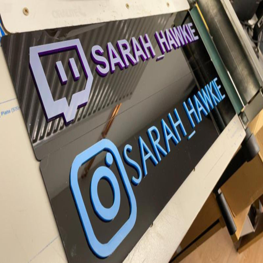 Custom Instagram Tag 4D  Show Plates - UMR Accessories